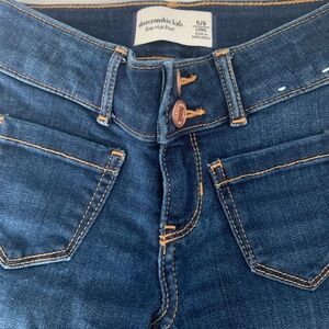 2 pairs of Girls (kids)  Abercrombie jeans size 5/6 long
